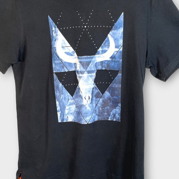 Robert Graham Graphic T-Shirt Men's XL Bullhead Black Classic Fit 100% Cotton - Picture 3 of 7